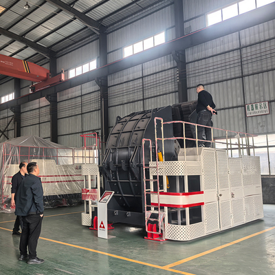 100 t/h 315kw Elektriciteitsbesparende Granit Horizontale Schacht Impact Crusher voor de bouw